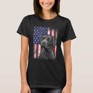 Chesapeake Bay Retriever American Flag Patriotic D T-Shirt