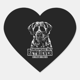 Chesapeake Bay Retriever coolest dog ever dog mum Heart Sticker