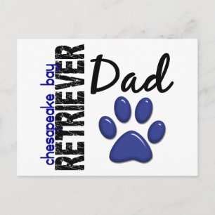 Chesapeake Bay Retriever Dad 2 Postcard