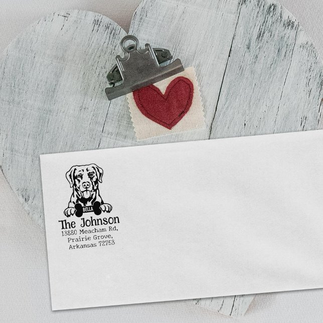 Chesapeake Bay Retriever Dog, Return Address,  Rubber Stamp (Creator Uploaded)