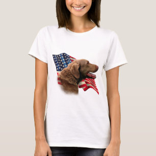 Chesapeake Bay Retriever Flag T-Shirt