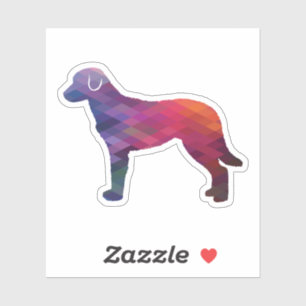 Chesapeake Bay Retriever Geometric Silhouette Purp