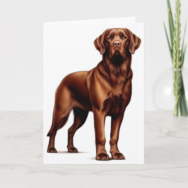 Chesapeake Bay Retriever Holiday Card (Front)