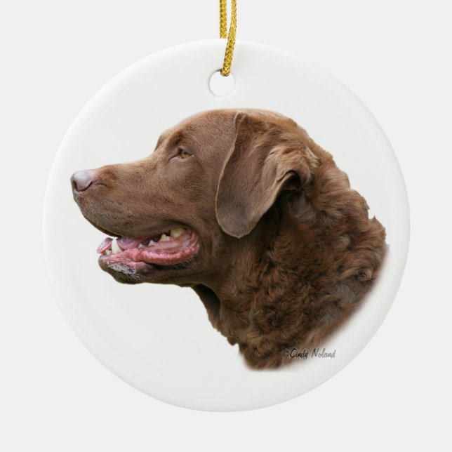 Chesapeake Bay Retriever ornament (Front)