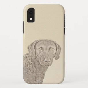Chesapeake Bay Retriever Painting Original Dog Art iPhone XR Case