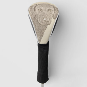 Chesapeake Bay Retriever Painting Original Dog Art Golf Head Cover