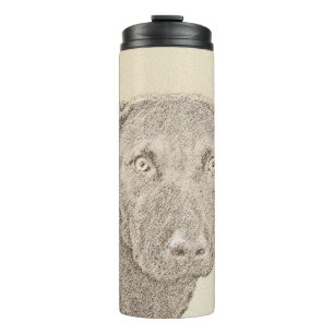 Chesapeake Bay Retriever Painting Original Dog Art Thermal Tumbler