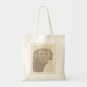 Chesapeake Bay Retriever Painting Original Dog Art Tote Bag