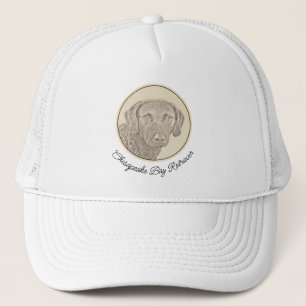 Chesapeake Bay Retriever Painting Original Dog Art Trucker Hat