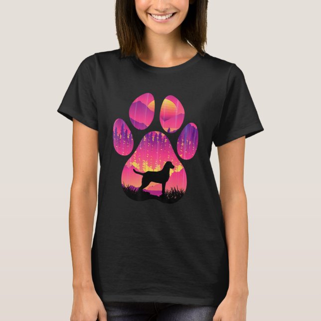 Chesapeake Bay Retriever Paw Mum Dad Dog  Women Me T-Shirt (Front)