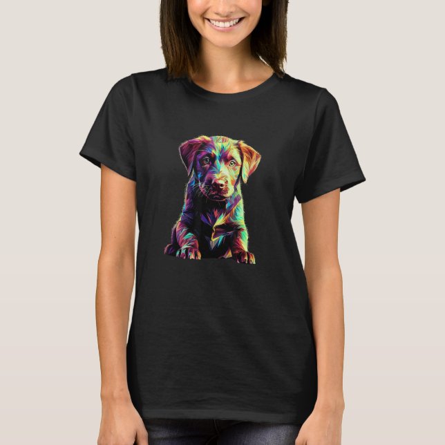 Chesapeake Bay Retriever Puppy Dog Pop Art T-Shirt (Front)