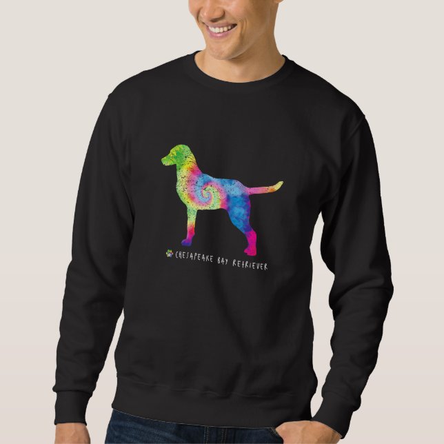 Chesapeake Bay Retriever Puppy Pet Dog Owner Hippy Sweatshirt (Front)