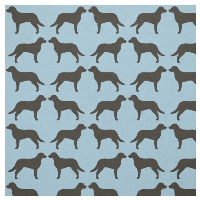 Chesapeake Bay Retriever Silhouettes Chessies Fabric (Swatch)