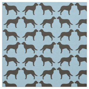 Chesapeake Bay Retriever Silhouettes Pattern Fabric