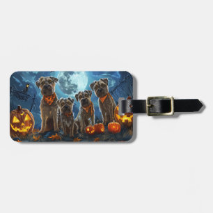 Chesapeake Bay Terrier Halloween Spooky Luggage Tag