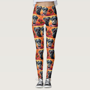 Chesapeake Bay Terrier Heart Roses Valentine's Day Leggings