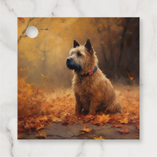 Chesapeake Bay Terrier in Autumn Leave Favour Tags
