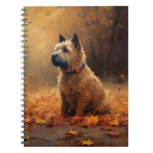 Chesapeake Bay Terrier in Autumn Leave Notebook
