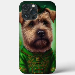Chesapeake Bay Terrier in St. Patrick's Day Dress iPhone 13 Pro Max Case