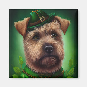 Chesapeake Bay Terrier in St. Patrick's Day Dress Magnet