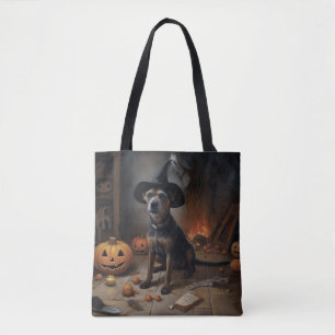 Chesapeake Bay Terrier Pumpkins Halloween Scary Tote Bag