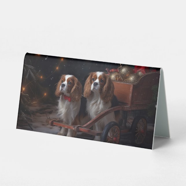 Chesapeake Bay Terrier Snowy Sleigh Christmas (Front)