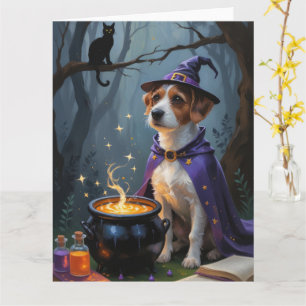 Chesapeake Bay Terrier Whimsical Halloween  Card