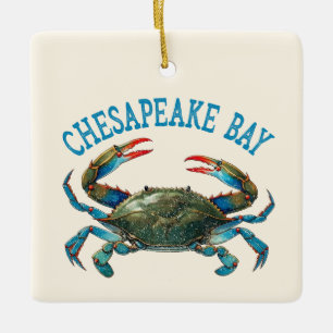 Chesapeake Bay Vintage Ceramic Ornament