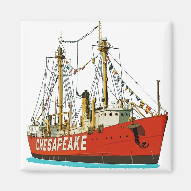 Chesapeake Lightship  Magnet (Front)