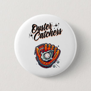 Chesapeake Oyster Catchers Bysebyll 6 Cm Round Badge