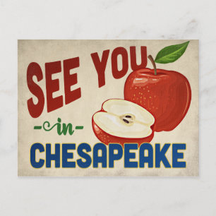 Chesapeake Virginia Apple - Vintage Travel Postcard