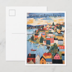Chesapeake Virginia Art Travel  Postcard