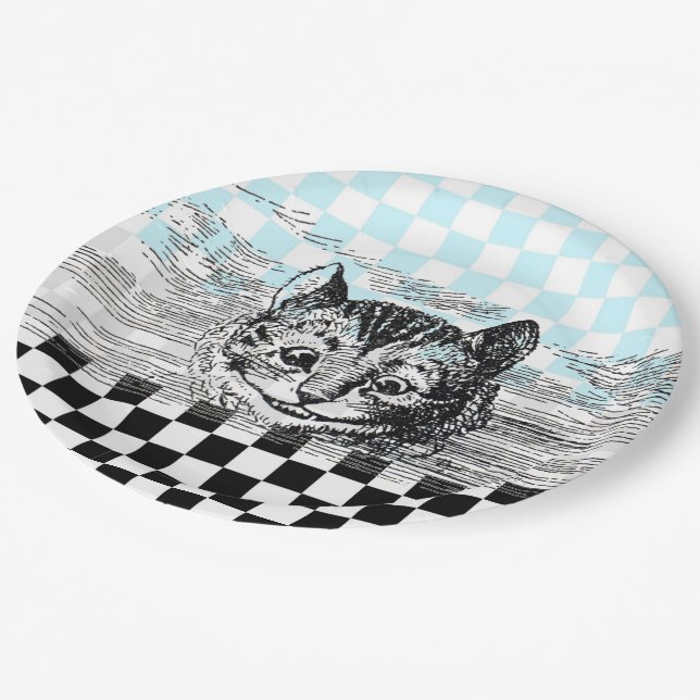 Cheshire Cat 1 Paper Plate (Angled)