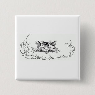 Cheshire Cat (Alice in Wonderland) 15 Cm Square Badge
