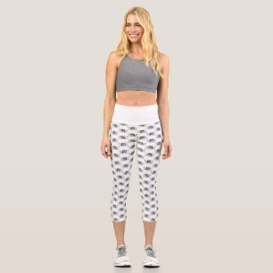 Cheshire Cat Alice in Wonderland CUSTOM BG COLOR Capri Leggings
