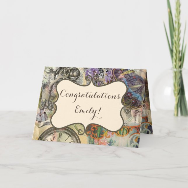 Cheshire Cat Alice Wonderland Classic Card (Front)