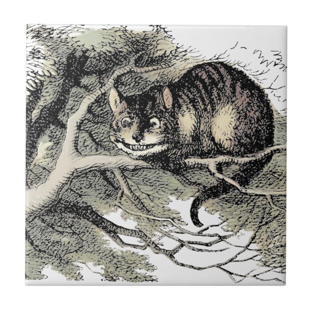 Cheshire Cat Alice Wonderland Classic Ceramic Tile (Front)