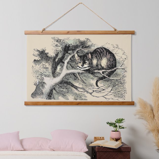 Cheshire Cat Alice Wonderland Classic Hanging Tapestry (Bedroom)
