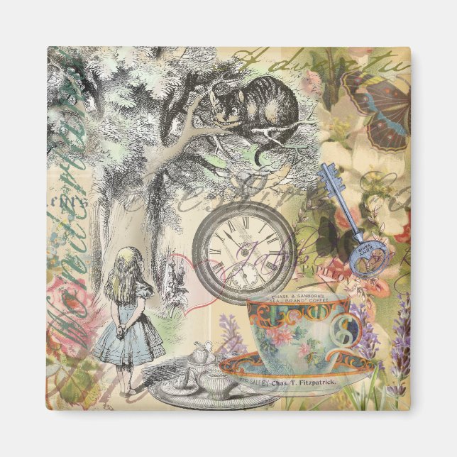 Cheshire Cat Alice Wonderland Classic Magnet (Front)