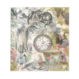Cheshire Cat Alice Wonderland Classic Notepad