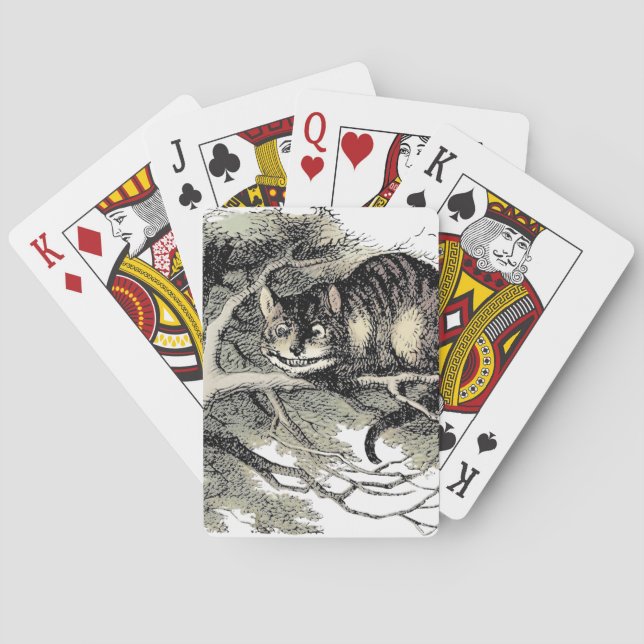 Cheshire Cat Alice Wonderland Classic Playing Cards (Back)