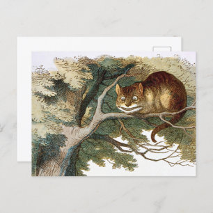 Cheshire Cat Alice Wonderland Classic Postcard