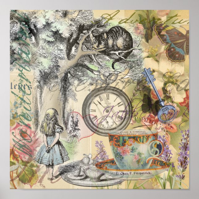 Cheshire Cat Alice Wonderland Classic Poster (Front)