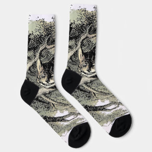 Cheshire Cat Alice Wonderland Classic Socks