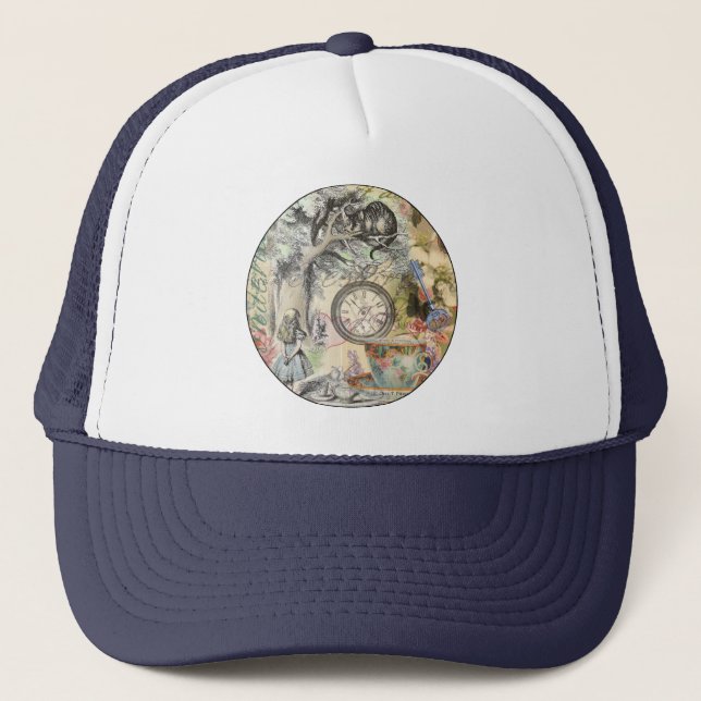 Cheshire Cat Alice Wonderland Classic Trucker Hat (Front)