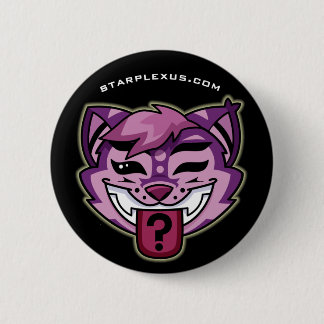 cheshire cat buton 6 cm round badge