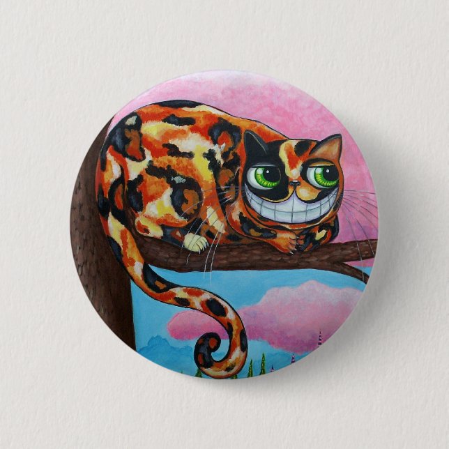 Cheshire Cat Button (Front)