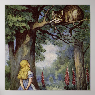 Cheshire Cat Canvas Art Poster