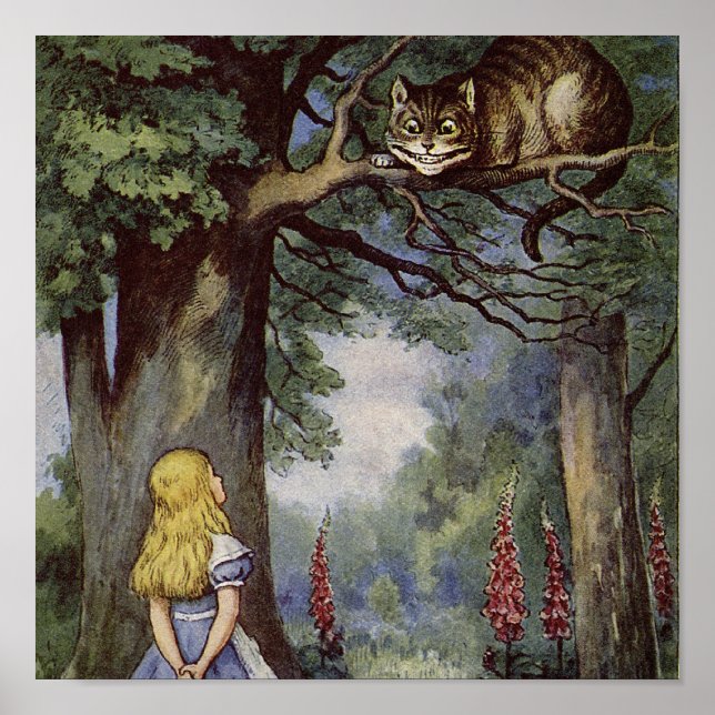 Cheshire Cat Canvas Art Poster (Front)
