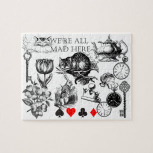 cheshire cat classic alice in wonderland character jigsaw puzzle